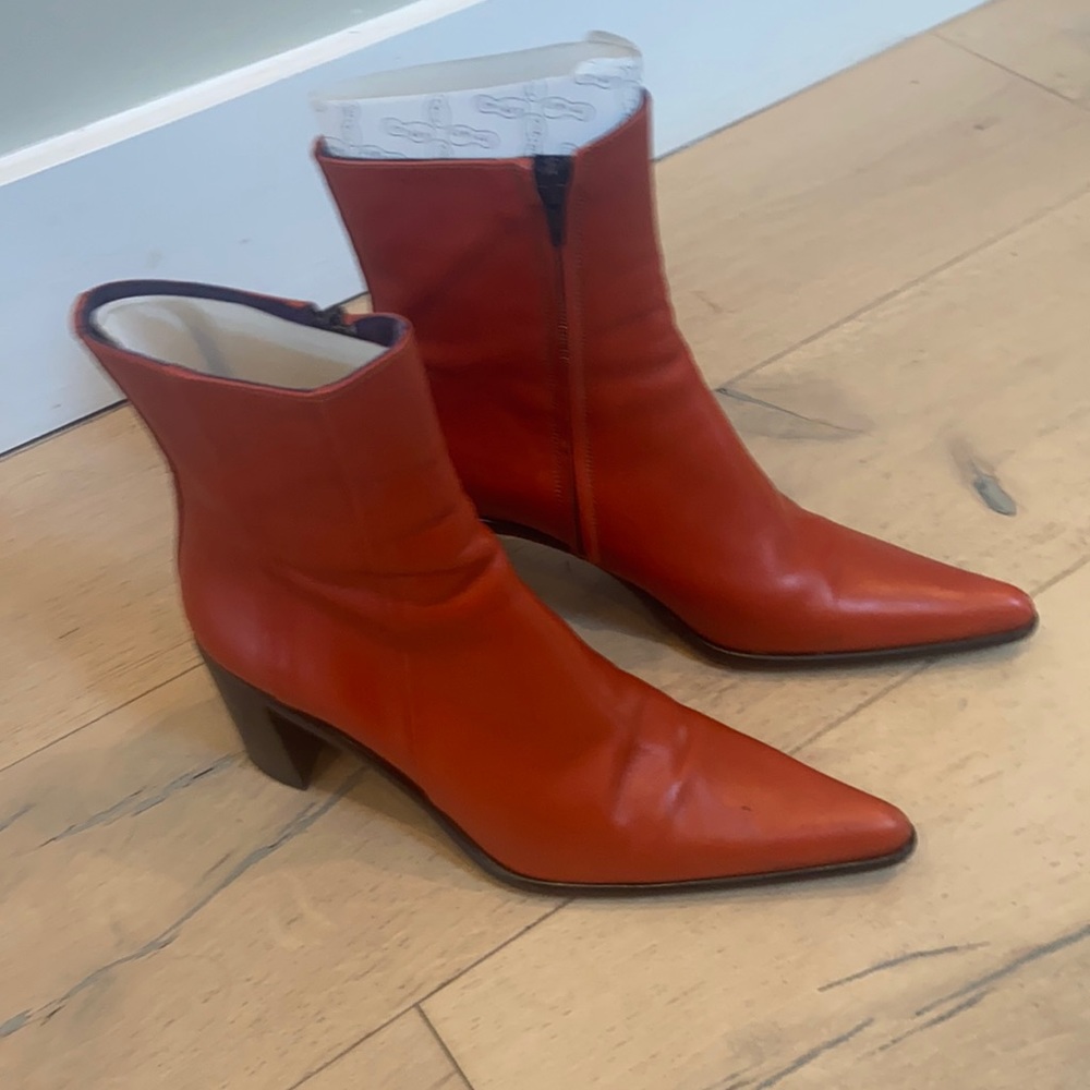 Fabulous Free Lance Leather Ankle Boots. Sz 38.5